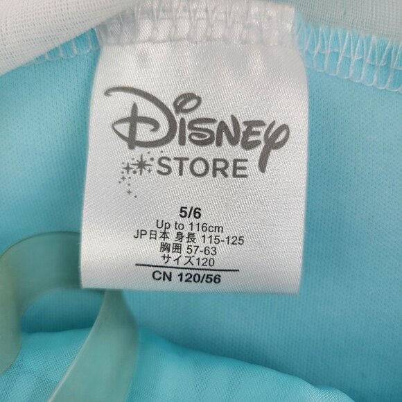 Disney Store Frozen Elsa Dress Costume Blue White Tulle Cape Girls 5/6 Snow Ice - Picture 10 of 13